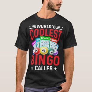 Coolster Bingo-Ansager Lotteriegewinner Spielend T-Shirt
