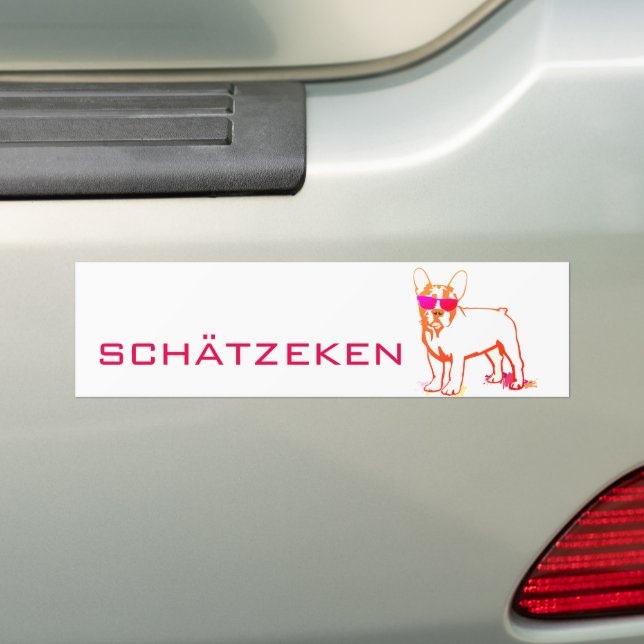 Coolster Bulldog Boy Autoaufkleber (Auf Auto)
