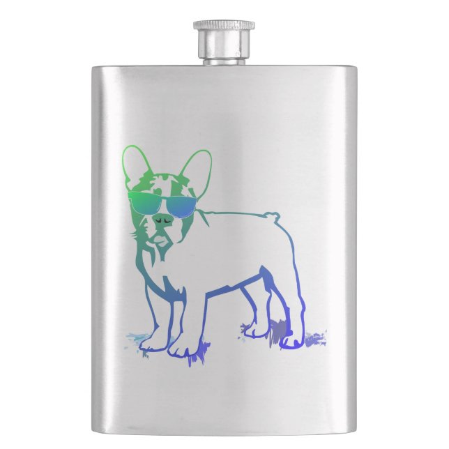 Coolster Bulldog Boy Flachmann (Vorderseite)