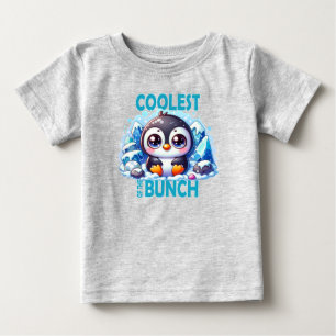 Coolster Bunch Pun Niedlicher Pinguin-Cartoon Baby T-shirt