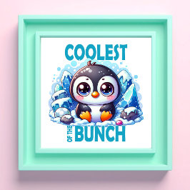 Coolster Bunch Pun Niedlicher Pinguin-Cartoon Fotodruck
