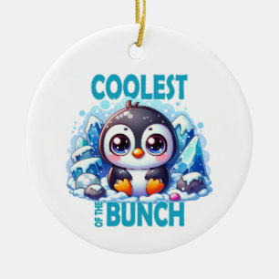 Coolster Bunch Pun Niedlicher Pinguin-Cartoon Keramik Ornament