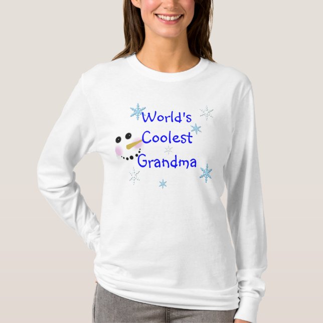COOLSTER GRANDMA SNOWMAN T - SHIRT (Vorderseite)