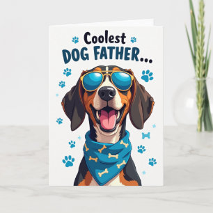 Coolster Hunde-Vater Headshot Karte