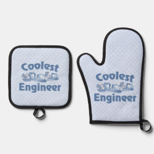 Coolster Ingenieur Ofenhandschuh & Topflappen-Set