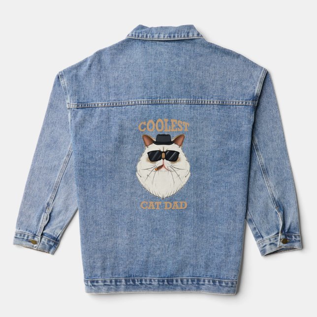 Coolster Kat-Vater I Himalayan Kat Vater I Himalay Jeansjacke (Rückseite)