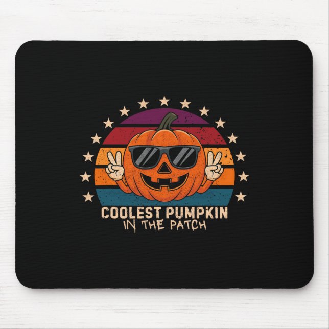 Coolster Kürbis in die Patchkids-Kinderhalle Mousepad (Vorne)