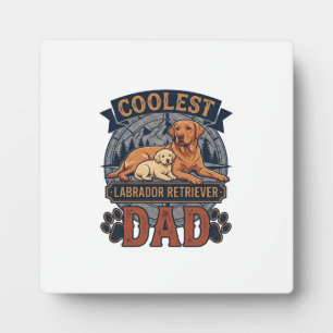 Coolster Labrador Retriever Vater Hund Berg Pfote Fotoplatte