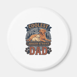 Coolster Labrador Retriever Vater Hund Berg Pfote Magnet