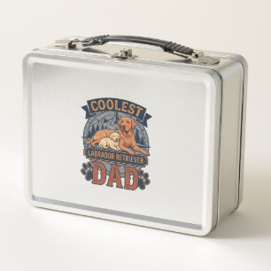 Coolster Labrador Retriever Vater Hund Berg Pfote  Metall Brotdose