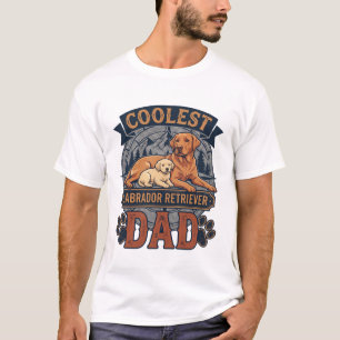Coolster Labrador Retriever Vater Hund Berg Pfote T-Shirt