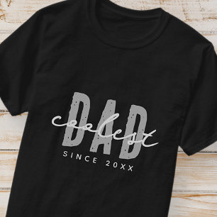 Coolster Papa seit 20XX Modernes Einfaches Preppy T-Shirt