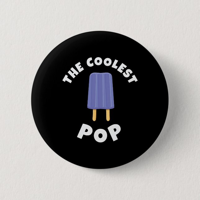 Coolster Pop Funny Vathers Day Cooler Vater Joke V Button (Vorderseite)