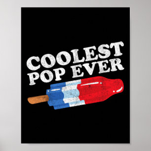 Coolster Pop je Popsicle Funny Retro Bomb Väter Poster