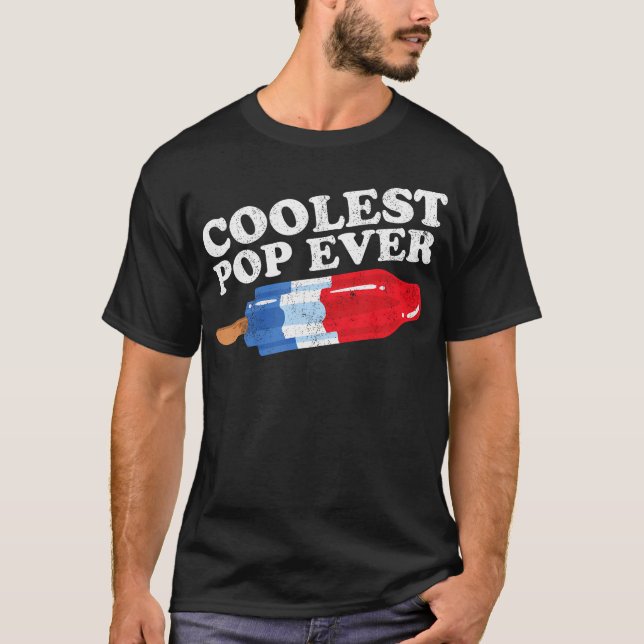 Coolster Pop je Popsicle Funny Retro Bomb Väter T-Shirt (Vorderseite)