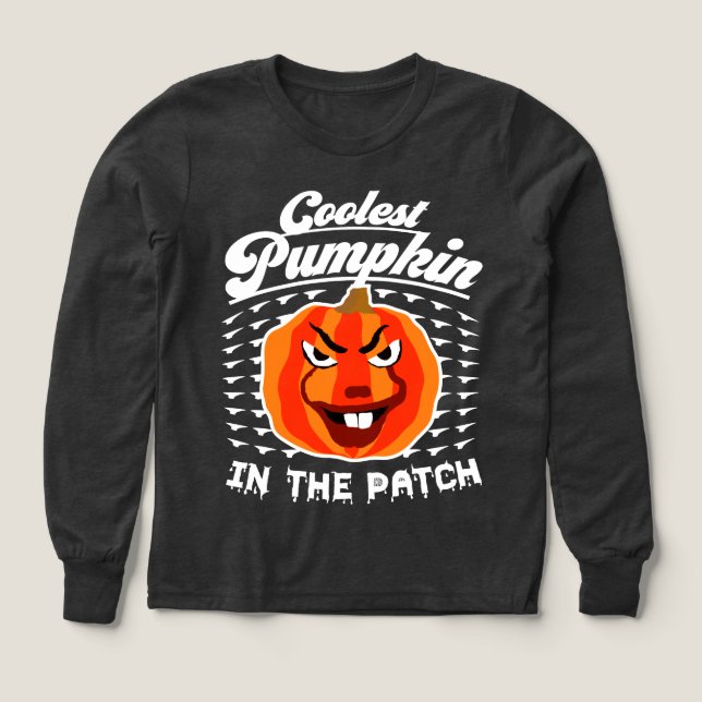 Coolster Pumpkin - Funny Fall & Halloween Teemhemd (Design Vorderseite)