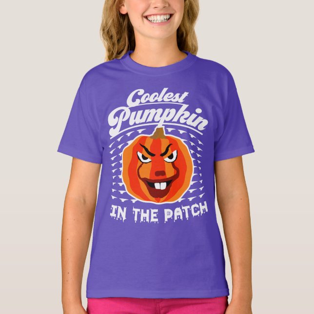 Coolster Pumpkin - Funny Fall & Halloween Teemhemd T-Shirt (Vorderseite)