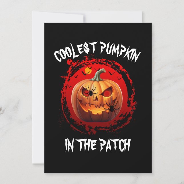 COOLSTER PUMPKIN IM PATCHKUSTOM EINLADUNG (Vorderseite)