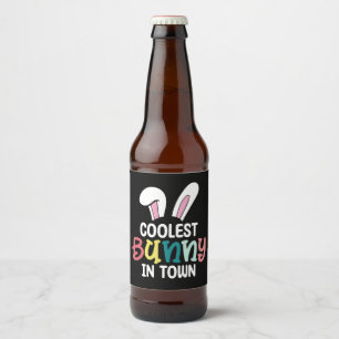 Coolster Sonnenschein zu Ostern Kaninchen Bierflaschenetikett