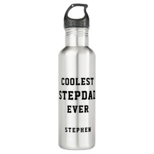 Coolster Stepdad je Typografie Personalisierter Va Edelstahlflasche