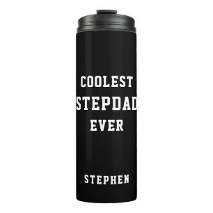 Coolster Stepdad je Typografie Personalisierter Va Thermosbecher