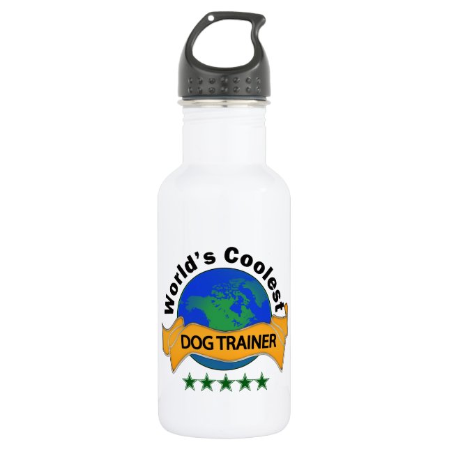 Coolster Trainer der Welt Hunde Trinkflasche (Vorderseite)