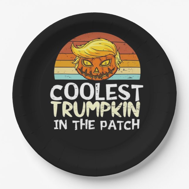 Coolster Trumpkin-Patch Pappteller (Vorderseite)