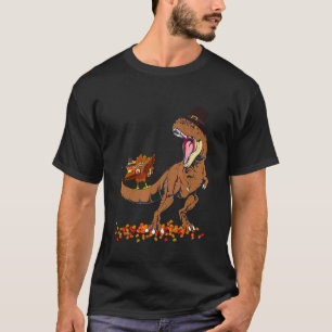Coolster Truthahn Trex Dinosaur Frohes Erntedankfe T-Shirt