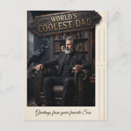"Coolster Vater der Welt" Schild und ein ausgefein Postkarte
