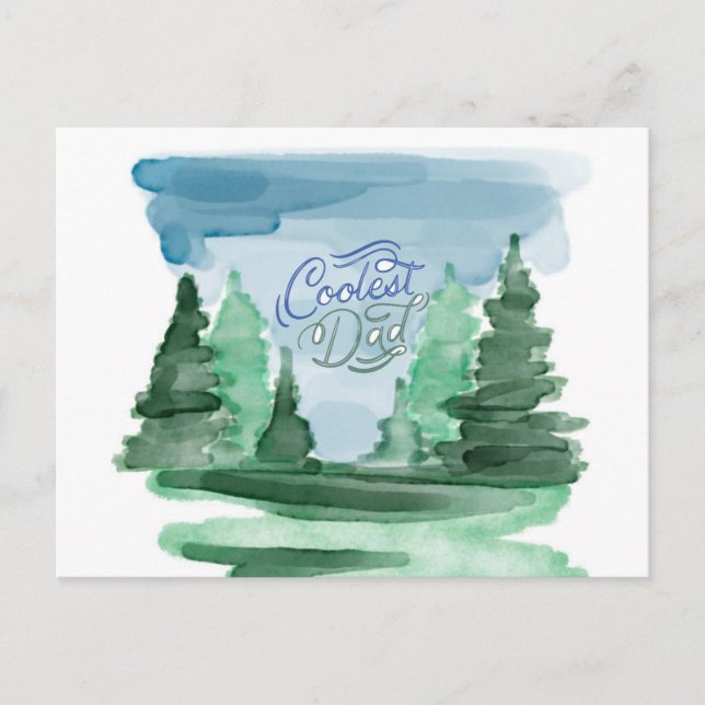 Coolster Vater für den Papa-Liebhaber im Freien Postkarte (Vorderseite)