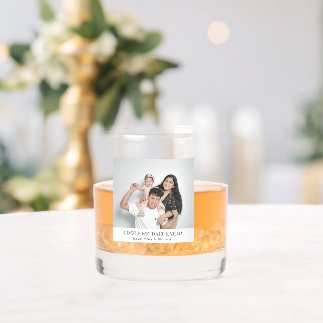 Coolster Vater je Foto Vatertag Einfaches Geschenk Whiskyglas (Insitu (Hochzeit))