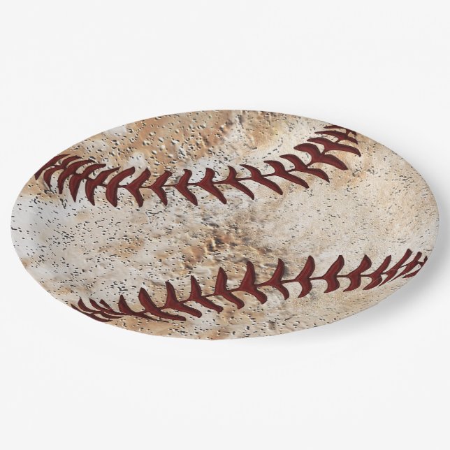 Coolstes Baseball Paper Tellers Baseball Party Pappteller (Schrägansicht)