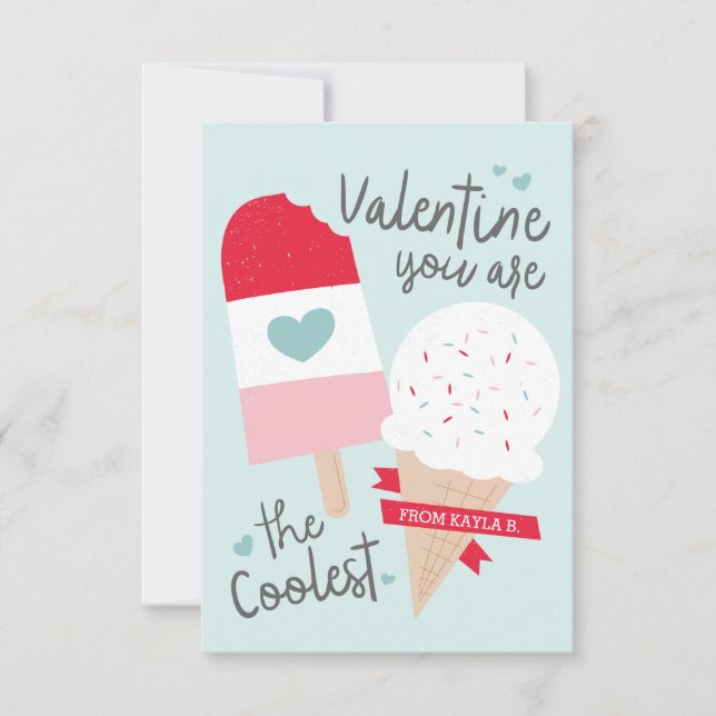 Coolstes Klassenzimmer Valentine Einladung (Vorderseite)