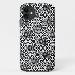 Coolstes Schwarz-weißes Schmuckmuster iPhone 11 Hülle