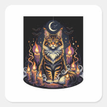 Coon mit Kerzen - Maine Coon Halloween