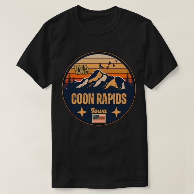 Coon Rapids, Iowa, Vereinigte Staaten T-Shirt (Design vorne)