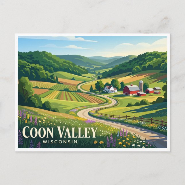 Coon Valley Postkarte (Vorderseite)