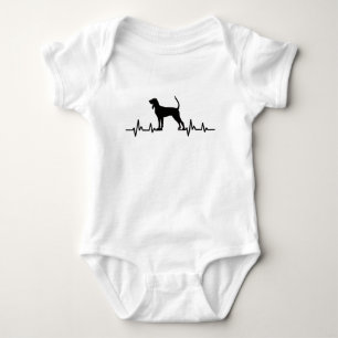 Coonhound Heartbeat Baby Strampler