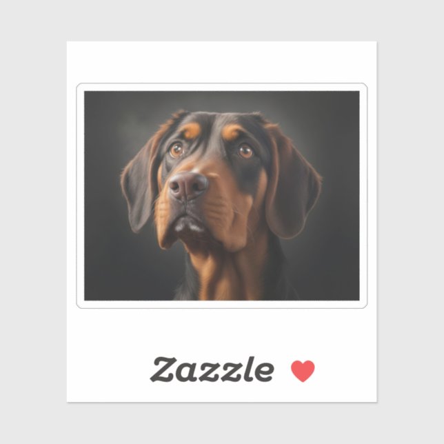 Coonhound-Hund Aufkleber (Blatt)