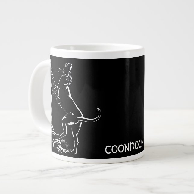 Coonhound Hund Kaffee Tasse Personalisierter Hunde (Vorderseite Links)