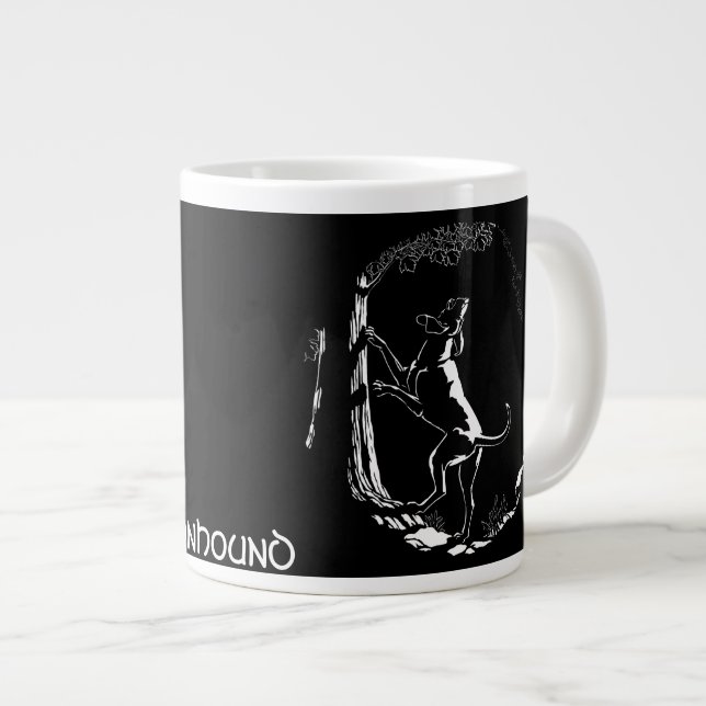 Coonhound Hund Kaffee Tasse Personalisierter Hunde (Vorderseite Rechts)
