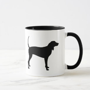 Coonhound-Hund (Schwarzes) Tasse