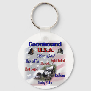Coonhound Liebhaber Geschenke Schlüsselanhänger