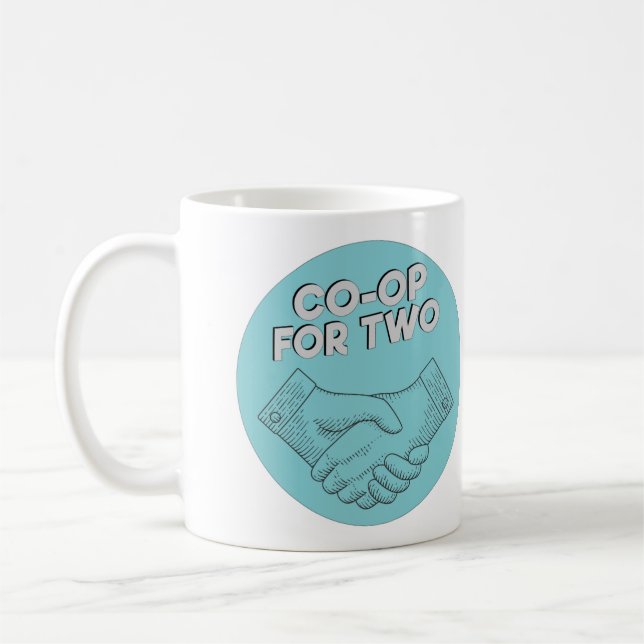 Coop pour deux logo 11oz classique mug (Gauche)