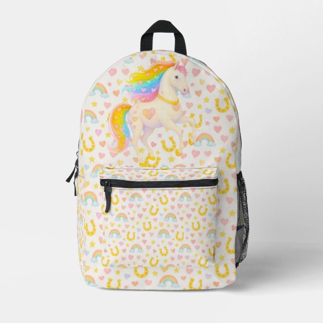 Cooper & Cody — Best-Friend Horses Backpack Bedruckter Rucksack (Vorderseite)