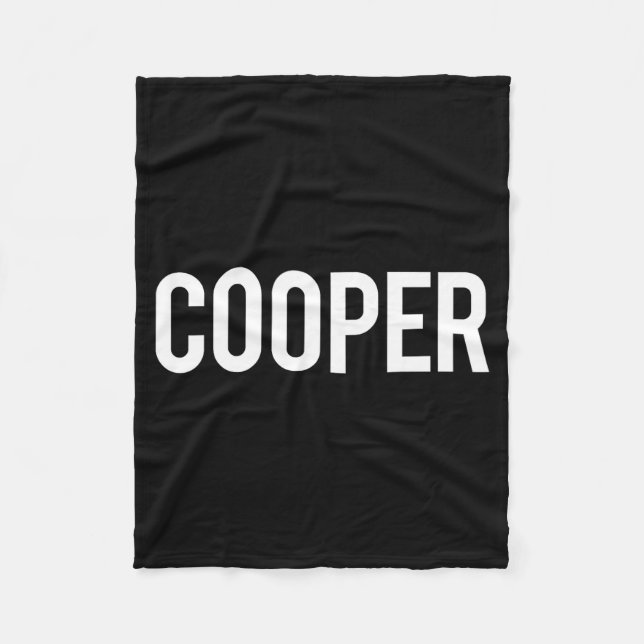 Cooper - Cool New Funny Name Fan Gift Tee  Fleecedecke (Vorderseite)