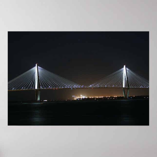 Cooper River Bridge Charleston, SC Poster (Vorne)