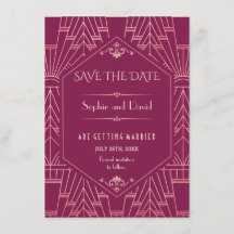 Cooper Rose Great Gatsby 1920er Save the Date