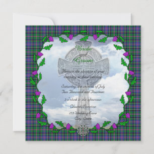 Cooper Scottish Wedding Square Einladung