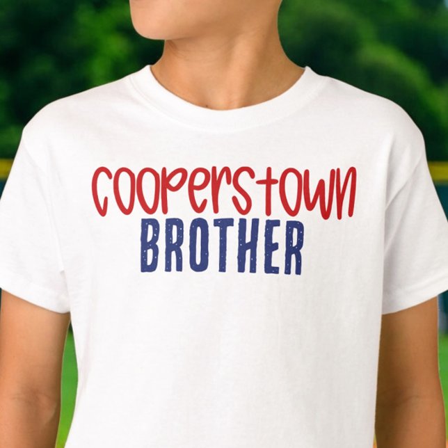 Cooperstown Brother Bro Baseball Tournament  T-Shirt (Von Creator hochgeladen)